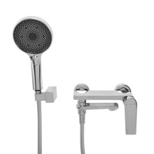 Смеситель для ванны и душа в комплекте с ручным душем, шлангом и держателем CEZARES COMFORT-VD-01