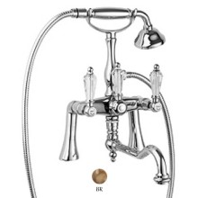 Смеситель на борт ванны с ручным душем бронза, ручки Swarovski Cezares Diamond DIAMOND-PBV2-02-Sw