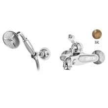 Смеситель для ванны бронза, ручка Swarovski Cezares Vintage VINTAGE-VDM-02-Sw