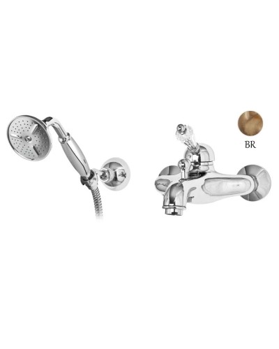 Смеситель для ванны бронза, ручка Swarovski Cezares Vintage VINTAGE-VDM-02-Sw