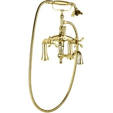 Смеситель на борт ванны золото 24 карата Cezares Atlantis-Nostalgia ATLANTIS-NOSTALGIA-PBV2-03/24