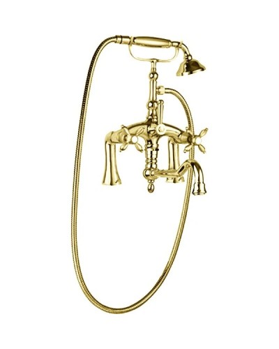 Смеситель на борт ванны золото 24 карата Cezares Atlantis-Nostalgia ATLANTIS-NOSTALGIA-PBV2-03/24