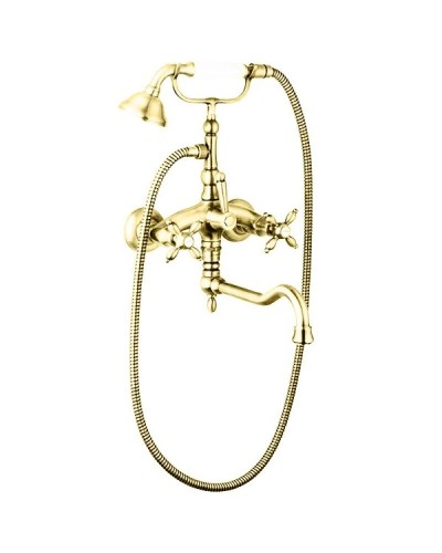 Смеситель для ванны золото 24 карата Cezares Atlantis-Nostalgia ATLANTIS-NOSTALGIA-VDF2-03/24