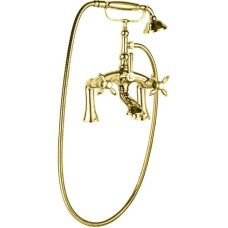 Смеситель на борт ванны золото 24 карата Cezares Atlantis-Nostalgia ATLANTIS-NOSTALGIA-PBV-03/24