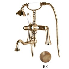 Смеситель на борт ванны с поворотным изливом бронза Cezares Venezia VENEZIA-PBV2-02-Bi