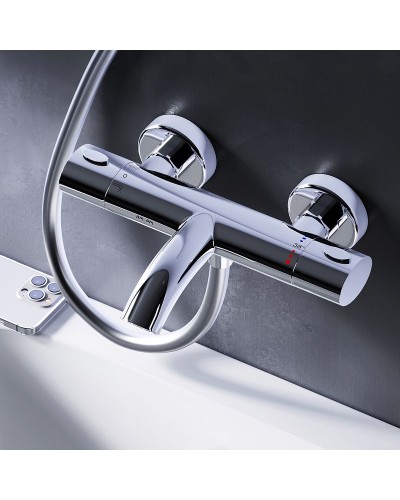 Смеситель для ванны AM.PM Sense F7550064 с термостатом Хром