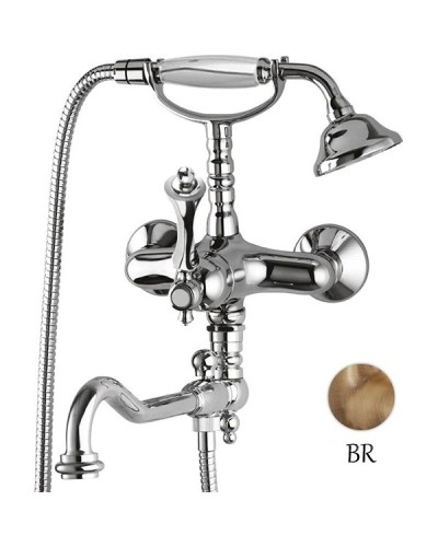 Смеситель для ванны бронза, ручка бронза Cezares Margot MARGOT-VDFM2-02-M