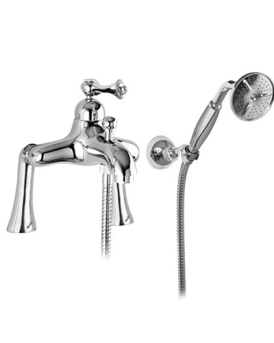 Смеситель на борт ванны с ручным душем хром, ручка хром Cezares Margot MARGOT-PBVM-01-M