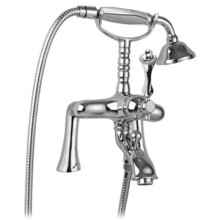 Смеситель на борт ванны с ручным душем хром, ручка хром Cezares Margot MARGOT-PBV-01-M