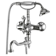 Смеситель на борт ванны с ручным душем хром, ручка хром Cezares Margot MARGOT-PBV2-01-M