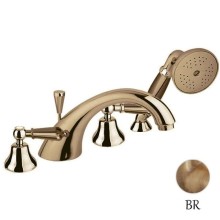 Смеситель на борт ванны бронза, ручки металл Cezares First FIRST-BVD-02-M