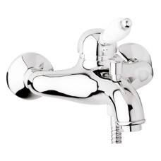 Смеситель для ванны хром, ручка белая Cezares Elite ELITE-VM-01-Bi