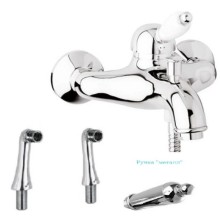 Смеситель на борт ванны хром, ручка металл Cezares Elite ELITE-PBVM-01-M