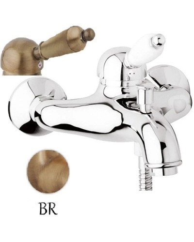 Смеситель для ванны бронза, ручка металл Cezares Elite ELITE-VM-02-M