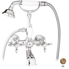 Смеситель для ванны с ручным душем бронза, ручки бронза Cezares Nostalgia NOSTALGIA-VD-02