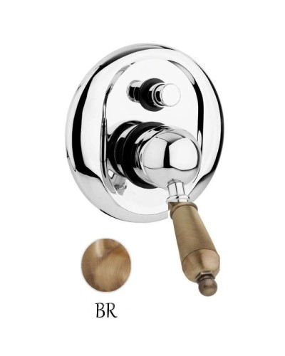 Смеситель для ванны бронза, ручка металл Cezares Elite ELITE-VDIM-02-M