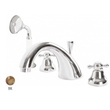 Смеситель на борт ванны с ручным душем Cezares Golf GOLF-BVD-02-Bi