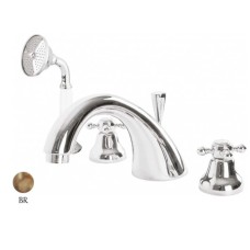 Смеситель на борт ванны с ручным душем Cezares Golf GOLF-BVD-02-Bi