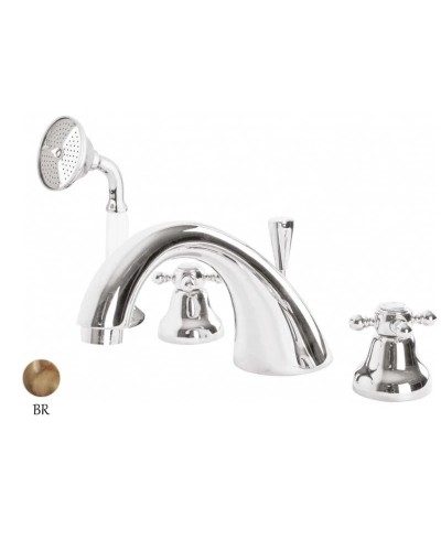 Смеситель на борт ванны с ручным душем Cezares Golf GOLF-BVD-02-Bi