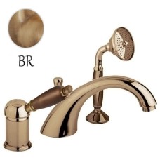 Смеситель на борт ванны бронза, ручка орех Cezares Elite ELITE-BVDM-02-Nc