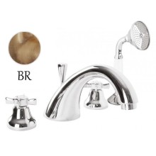 Смеситель на борт ванны бронза Cezares Lord LORD-BVD-02-Bi