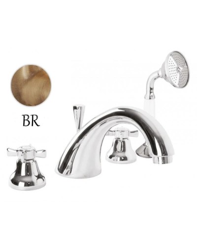 Смеситель на борт ванны бронза Cezares Lord LORD-BVD-02-Bi