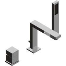 Смеситель на борт ванны хром, ручка хром Cezares Levico LEVICO-BVD-01-Cr