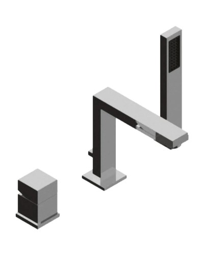 Смеситель на борт ванны хром, ручка хром Cezares Levico LEVICO-BVD-01-Cr