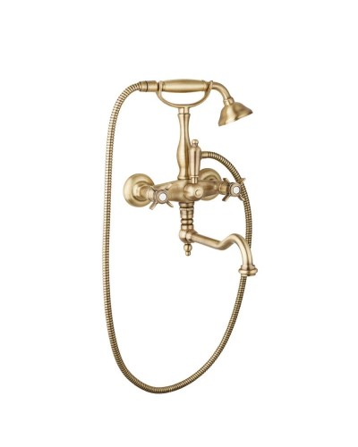 Смеситель для ванны с поворотным изливом бронза Cezares Lord LORD-VDF-02-M