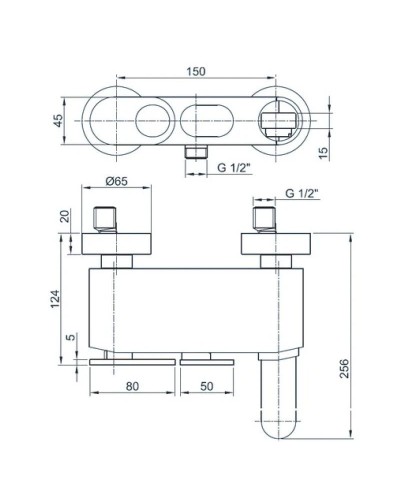 Смеситель для ванны сатин, ручка сатин Cezares Butterfly BUTTERFLY-VM-04