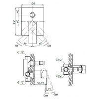 Cezares Quattro QUATTRO-VDI-01 Смеситель для ванны