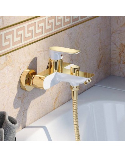 Смеситель для ванны Iddis Cloud, CLOWG02i02 Золото/белый