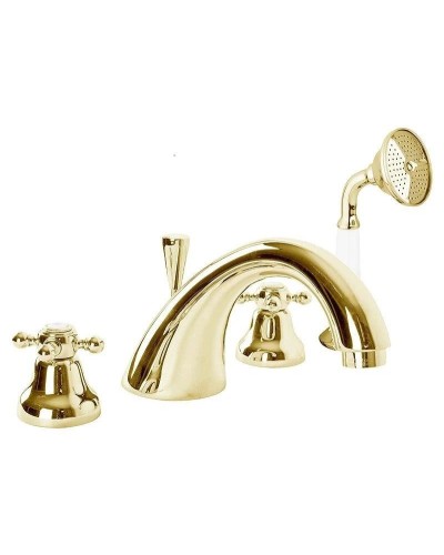 Смеситель на борт ванны с ручным душем Cezares Golf GOLF-BVD-03/24-Bi