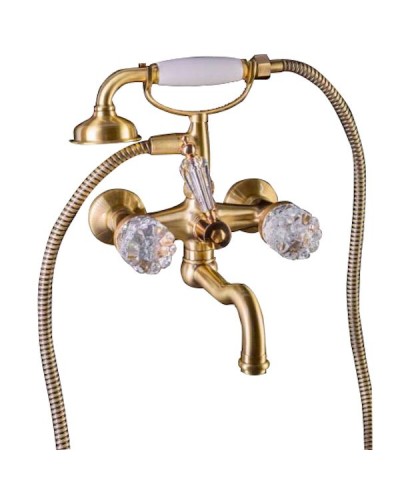 Смеситель для ванны Boheme Crystal 313-CRST Бронза