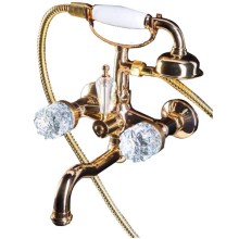 Смеситель для ванны Boheme Crystal 293-CRST Золото