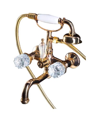 Смеситель для ванны Boheme Crystal 293-CRST Золото