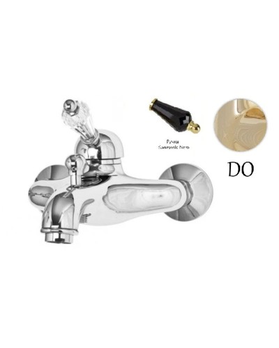 Смеситель для ванны золото 24 карат, ручка Swarovski Nero Cezares Vintage VINTAGE-VM-03/24-Sw-N