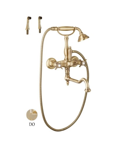 Смеситель на борт ванны золото 24 карат Cezares Lord LORD-PBV2-03/24-M