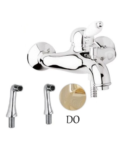 Смеситель на борт ванны золото 24 карат, ручка металл Cezares Elite ELITE-PBVM-03/24-M