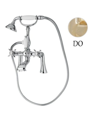 Смеситель на борт ванны золото 24 карат Cezares Lord LORD-PBV-03/24-Bi