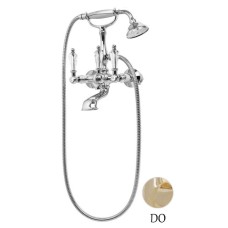 Смеситель для ванны с ручным душем золото 24 карат, ручки Swarovski Cezares Diamond DIAMOND-VD-03/24-Sw