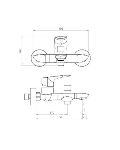 Смеситель для ванны Damixa Palace Grand 461000000 Хром