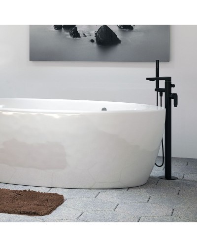 Смеситель для ванны WasserKRAFT Elbе 7421 Черный матовый