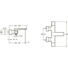 Термостат для ванны Jacob Delafon Composed E73110-CP