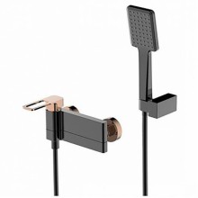 Смеситель для ванны Iddis Slide SLIBG00i02 Черный Розовое золото