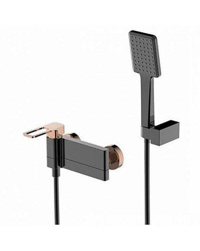 Смеситель для ванны Iddis Slide SLIBG00i02 Черный Розовое золото