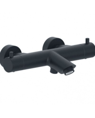 Смеситель для ванны Paffoni Light LIQ022NO с термостатом Черный матовый