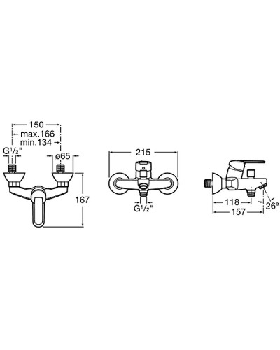 Смеситель для ванны Roca Victoria 5A0225C0M Хром