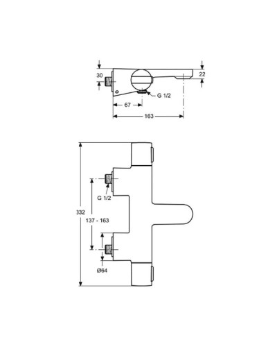 Термостат для ванны Ideal Standard Ceratherm 200 A4630AA