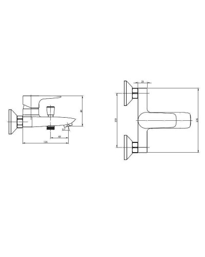 Смеситель для ванны Damixa RedBlu Origin Evo 2 781000000 Хром